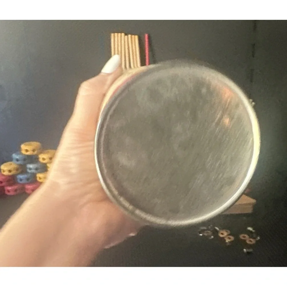 Vintage Makit Build Toy 90+ Pieces with Canister